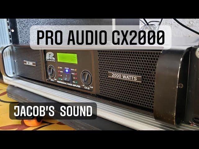 Amplificador Pro Audio Gx2000!!