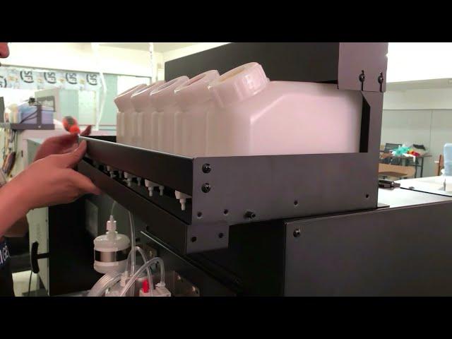 How to Install Kingjet DTF Printer Step 2 Ink Cartridge Install