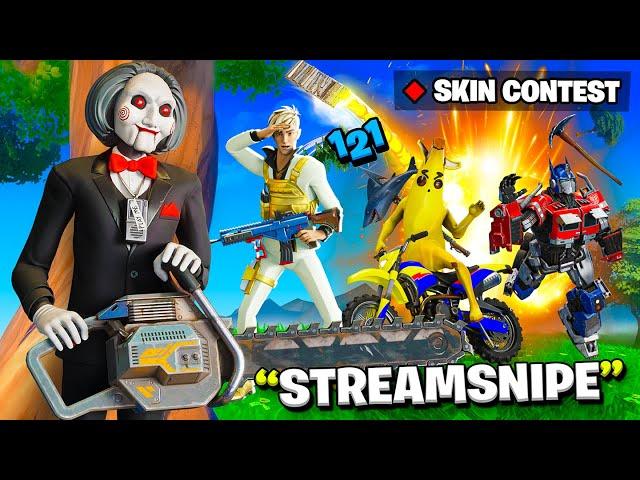 Ich *STREAMSNIPE* einen SKIN CONTEST bis er POLIZEI ruft!