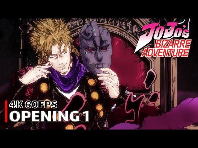 JoJo's Bizarre Adventure - Opening 1 [4K 60FPS | Creditless | CC]