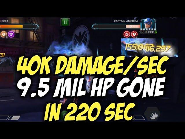 43,000 Damage EVERY SECOND! | 9.5M HP Gone In 220 Sec! | MASIVE YELLOW NUMBERS (MCOC)