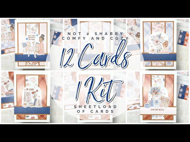 12 Cards #cofeeandbooks | Not 2 Shabby Shop | Sheetload of Cards