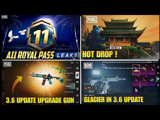  Bgmi 3.6 New Update Leaks | A11 Royal Pass  | M416 Upgrade Gun Coming In 3.6 Update | M4 Glacier