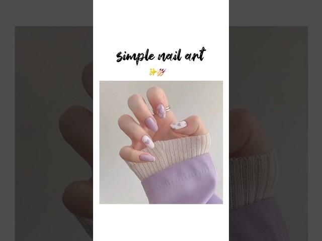 Simple nail arts  #aesthetic #nailart #simple #shorts