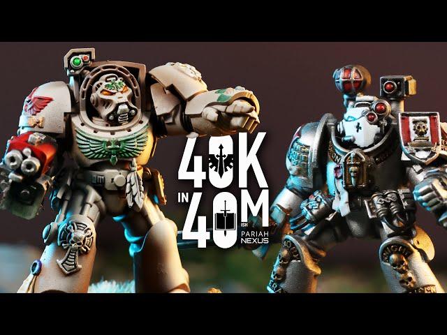 War of Secrets!  Dark Angels vs Grey Knights Warhammer 40k in 40m Battle!