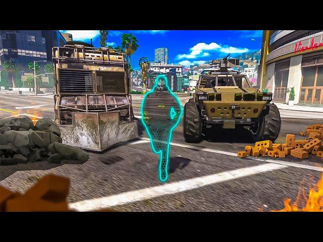 Invisible Man Surviving $750,000 Bounty In GTA 5 RP