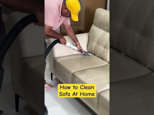 How to clean sofa at home || We cleaned our sofa .. #sofacleaning #urbancompany #clean #viralvideo