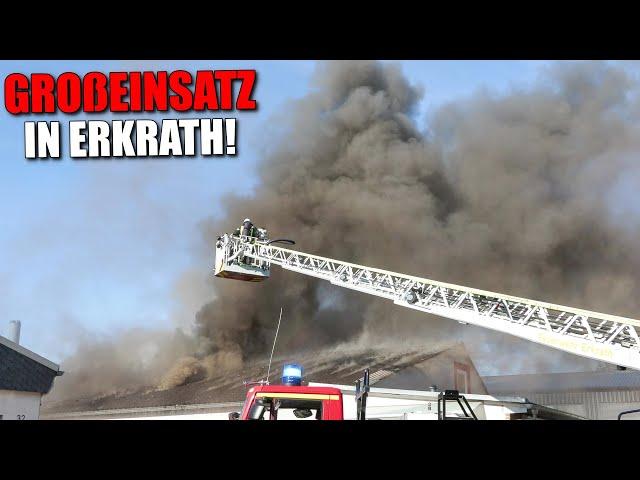 [GROßBRAND IN ERKRATH!] - Gewerbebetrieb brannte mit massiver Rauchentwicklung - 05.09.2022 -