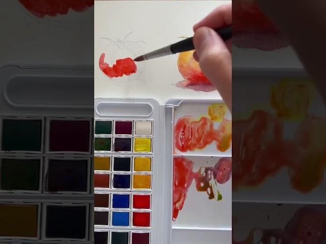 Watercolor Wet in Wet vs Wet on Dry #art #arttutorial #watercolor #watercolortutorial