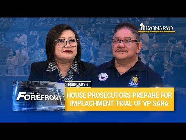 At The Forefront: House prosecutors prepare for impeachment trial of VP Sara