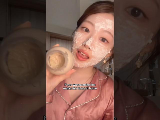 How to make rice mask (recipe from Korean mom) for glowing skin#shorts