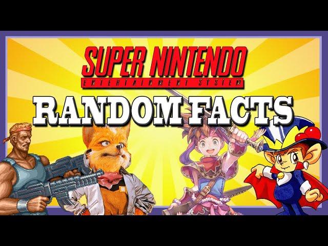 Super Nintendo Random Facts - SNESdrunk