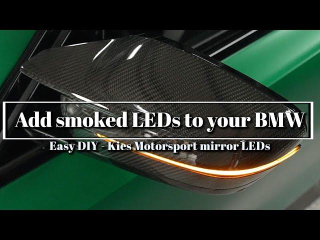 BMW Kies smoked mirror LEDs - upgrade your M2, M3 or M4 easily!