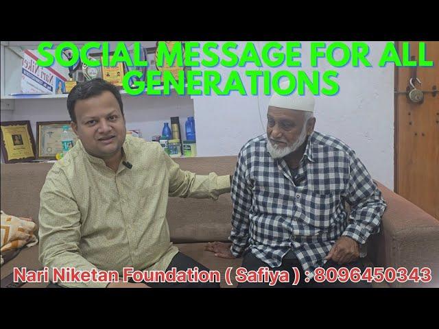 Paigham for all Generations, Hassan Ali @ Nari Niketan Foundation Old Age Home Emotional Viral Video