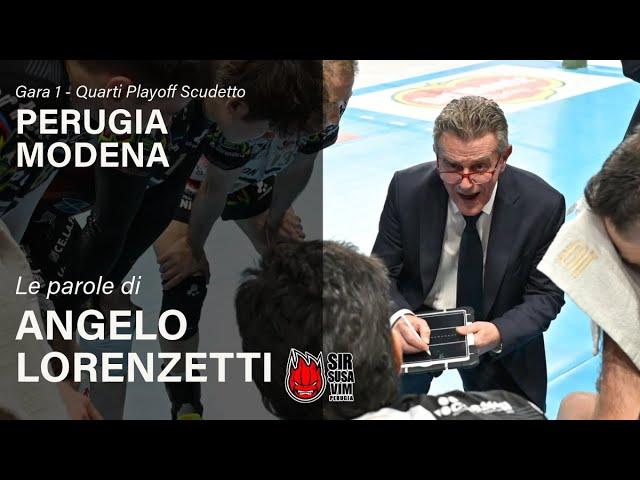 Post Match | Le parole di Coach Angelo Lorenzetti dopo la vittoria in Gara 1 con Modena