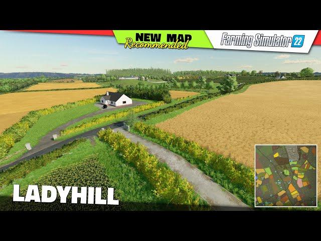 FS22  NEW MAP "Ladyhill" - Farming Simulator 22 New Map Review 2K60