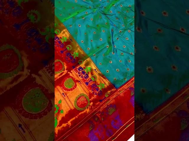 Brocade Paithani Saree  Price -2400+$ Colour Available.. Order Please  8669704807