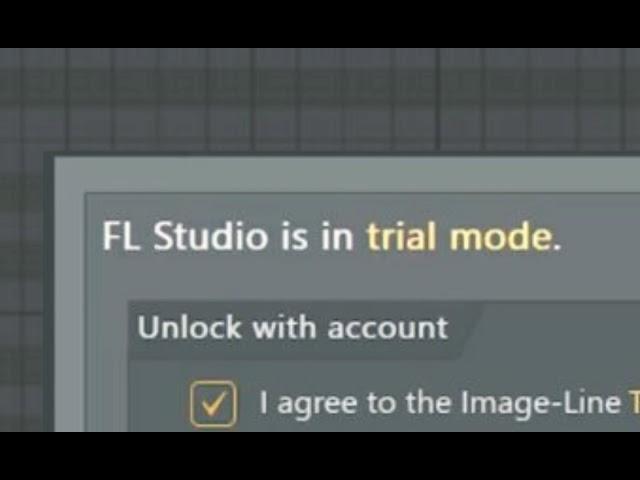 When Fl Studio is in TRIAL MODE...