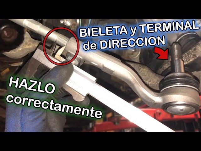 Como CAMBIAR la BIELETA y TERMINAL de DIRECCION sin PERDER la ALINEACION o con el VOLANTE CHUECO!!