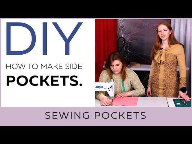 DIY: How to make side pockets. Sewing garments with pockets.