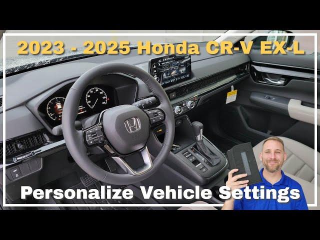 2023 2024 2025 Honda CR-V EX-L Vehicle Settings