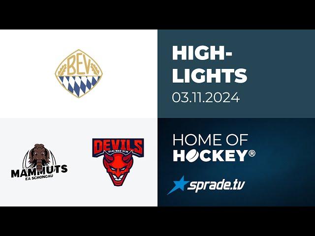 03.11.2024 - Highlights - Schongau Mammuts vs. Devils Ulm/Neu-Ulm