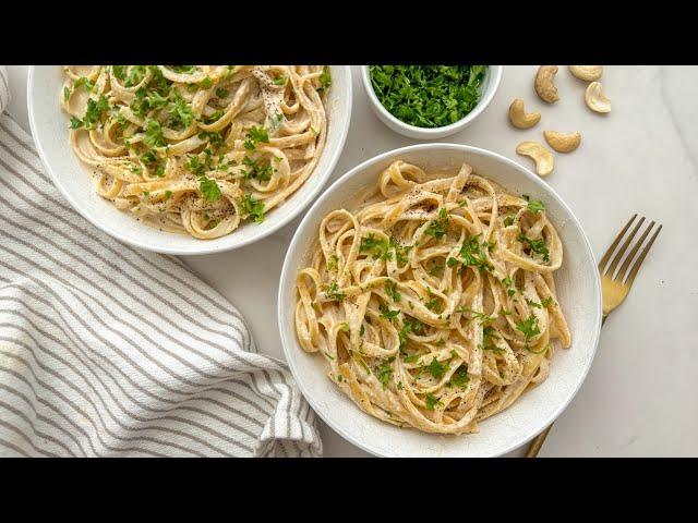 Creamy Vegan Fettuccine Alfredo Recipe