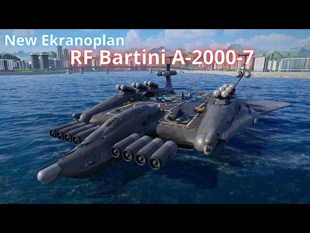 New Ekranoplan Ship - RF Bartini A-2000-7 - HUGE EKRANOPLAN CLASS - Modern Warships