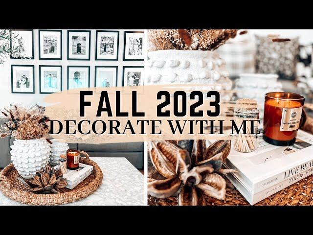 ** NEW FALL DECORATE WITH ME || LIVING ROOM || SIDEBOARD & CONSOLE TABLE || 2023 (PART 1)