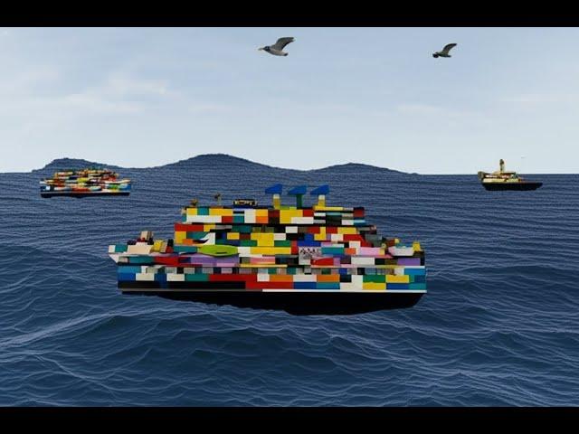 Mixed LEGO Cruise Ship | Massive Cruise Ship by LEGO Blocks