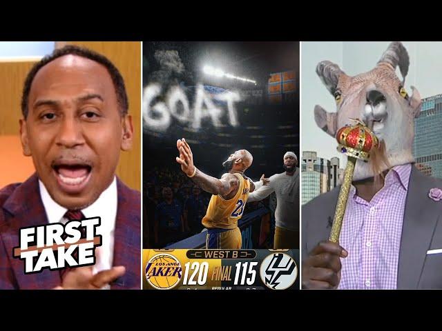 FIRST TAKE | Lakers look SCARY again- Stephen A. on LeBron 4th straight triple-double in Lakers' win