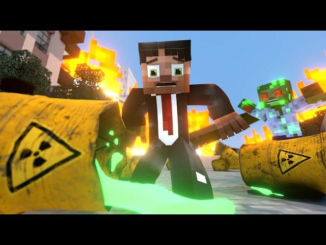 No Monster School : Steve in the Apocalypse world - Minecraft animation