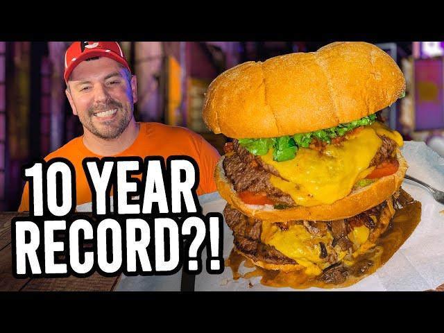 Frankie's 6lb Quadruple Bacon Cheeseburger Challenge!!