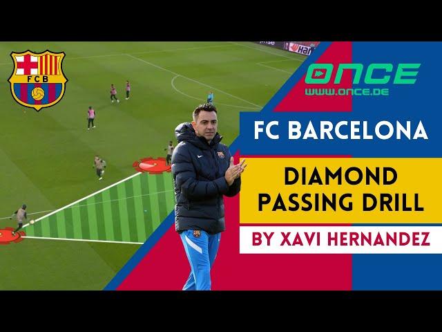 FC Barcelona - diamond passing drill by Xavi Hernandez