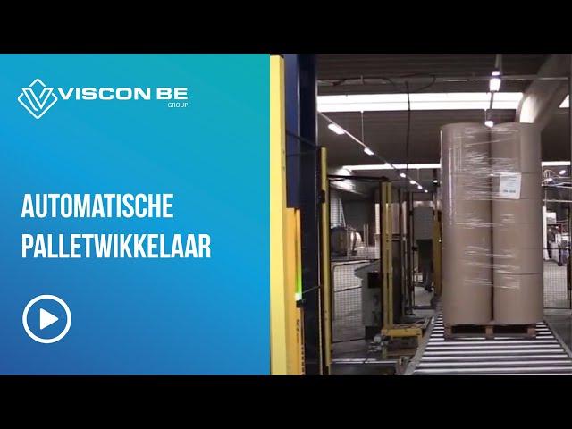 Automatische palletwikkelaar - automatic pallet ring wrapper - Kartonnage Joye Ronse