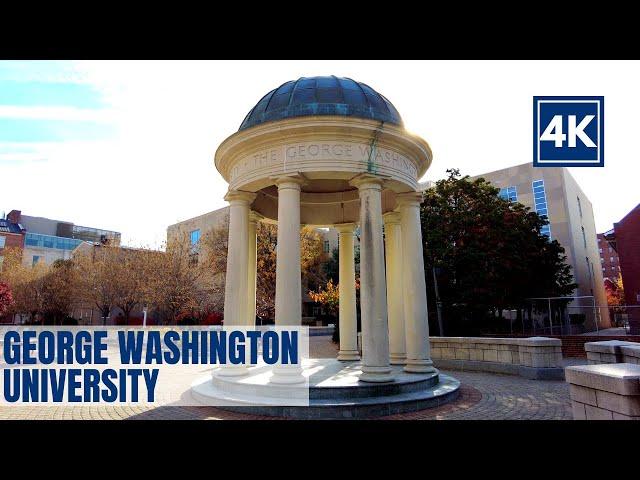 George Washington University Campus Tour [Foggy Bottom / Washington DC in 4K]