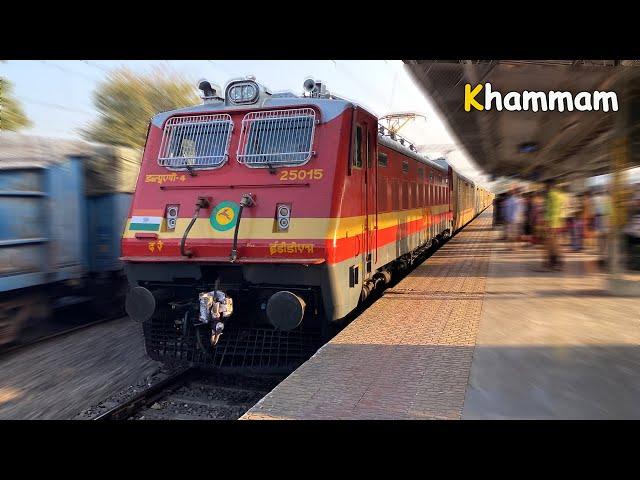 Arriving KHAMMAM | Skipping from Loop Line | Train Announcement | Indian Railways