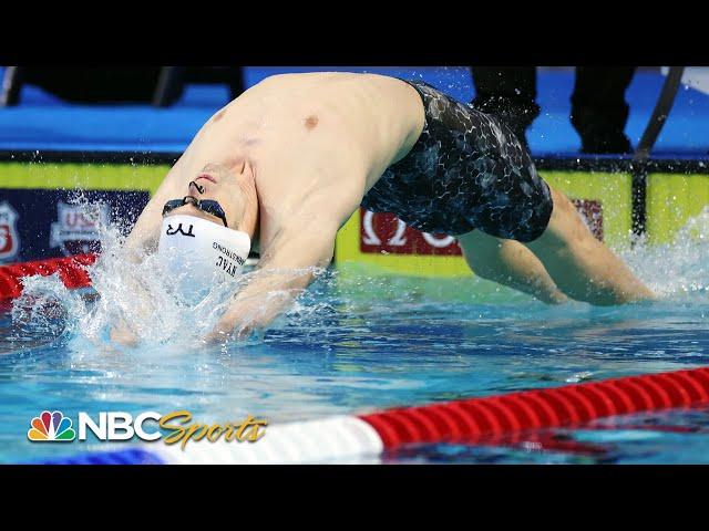 Hunter Armstrong repeats at 100 back National Champ in Indianapolis | NBC Sports