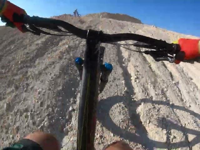 Hill climb challenge in the quarry