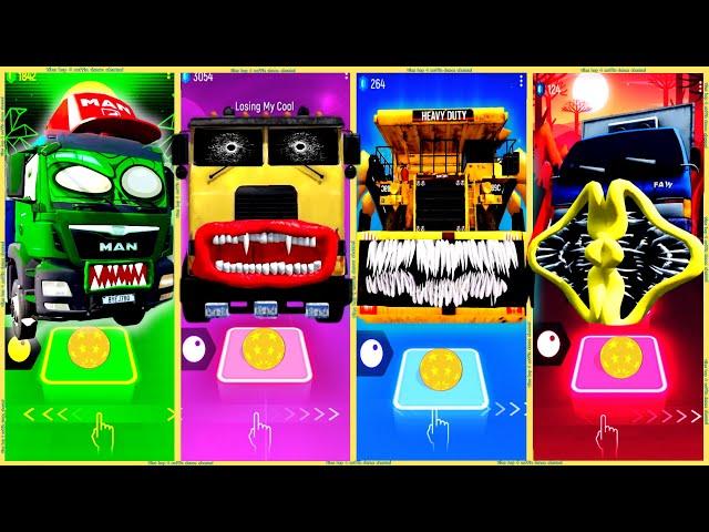 coffin dance - Truck Eater Zombie vs Truck Eater vs Dump Truck Eater vs Truck Eater FAW | tiles hop