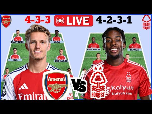  ARSENAL VS NOTTINGHAM FOREST HEAD TO HEAD POTENTIAL STARTING LINE UP ||| EPL 2024/2025