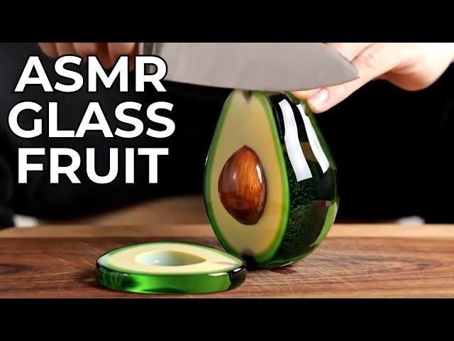 2-HOUR ASMR: AI Glass Fruit Cutting for Deep Sleep & Relaxation | Study Aid