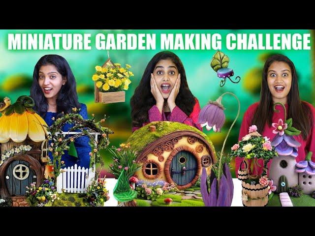 3 MINIATURE GARDEN MAKING CHALLENGE  | ആരുടെ GARDEN ജയിക്കും ? വാശിയേറിയ മത്സരം | PULLOTHI