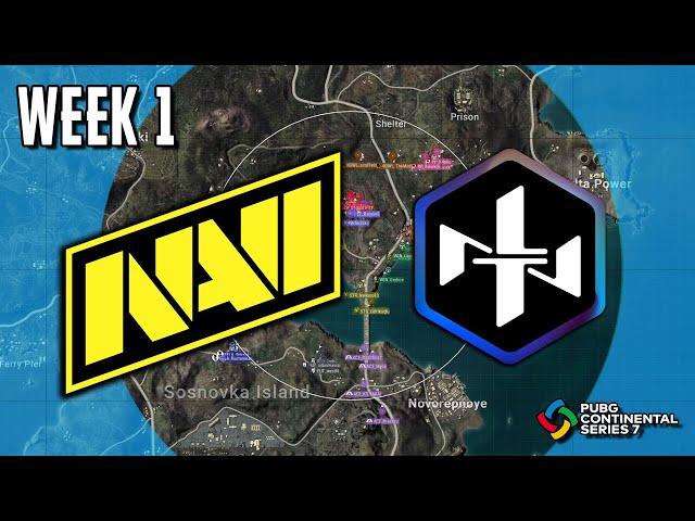 NAVI PUBG и NLT в ФИНАЛЕ ТУРНИРА PCS7. Неделя 1 (15 матчей)