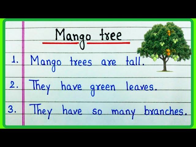 10 lines Mango tree essay in English | Essay on Mango tree in English | About Mango tree