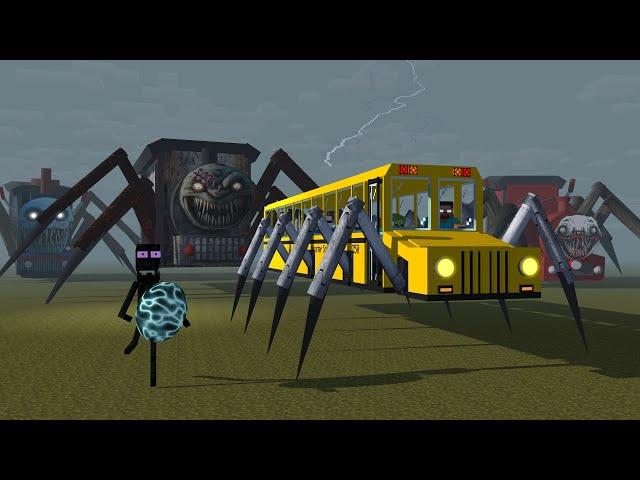 Mobs Life : CHOO CHOO CHARLES GIANT BOSS & CURSED THOMAS  APOCALYPSE  - Animation