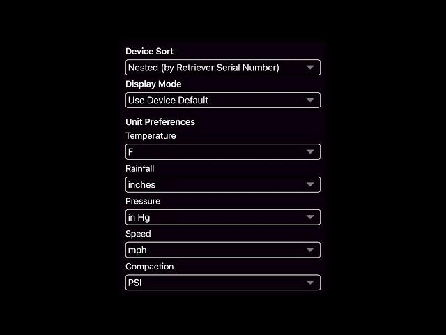 WatchDog App: Settings