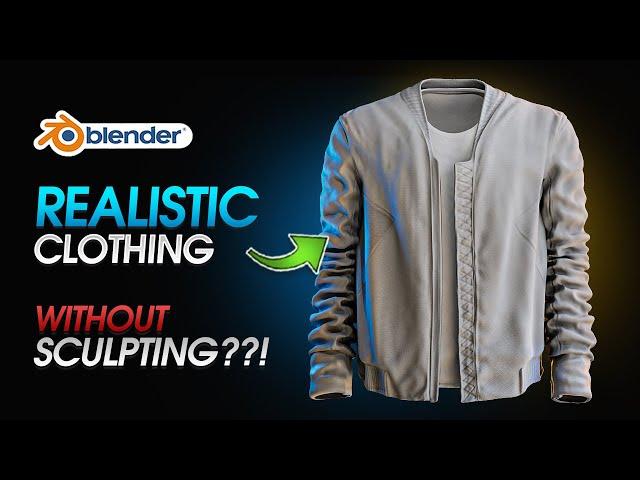 How to Create Realistic Jacket using Cloth Simulation Brushes in Blender