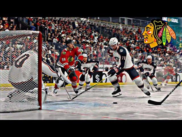 Chicago Blackhawks vs Columbus Bluejackets! NHL 25! PS5 Pro! 4K!