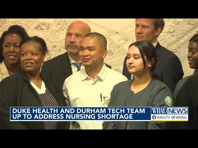 Duke Health, Durham Tech team up to address nursing shortage